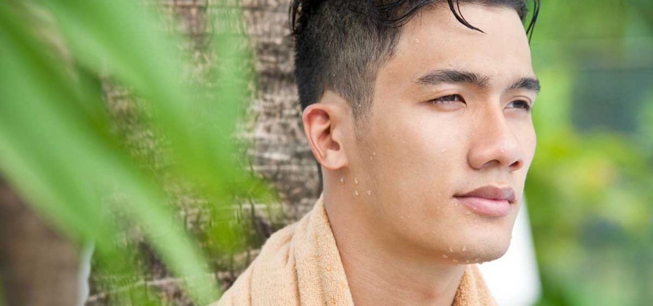 Man with good skin